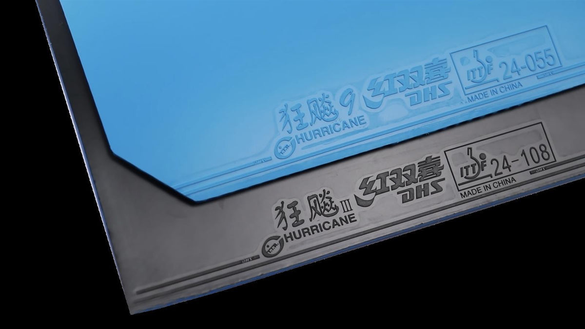 DHS Hurricane 9 2,15mm Hard 39 Belag Blau - DXDS020-6