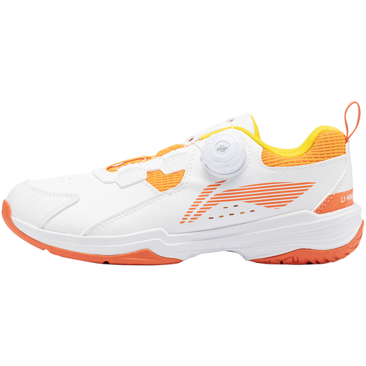Kinder Badmintonschuh ''Almighty King'' weiß/orange - AYTT040-2