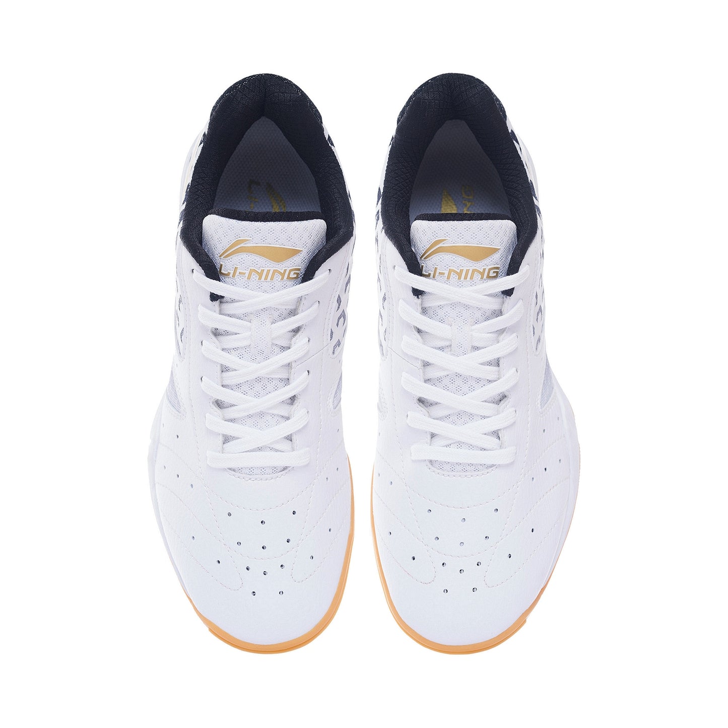 Professional Unisex Tischtennis Schuh "Champion" weiß/gelb - APPS001-1