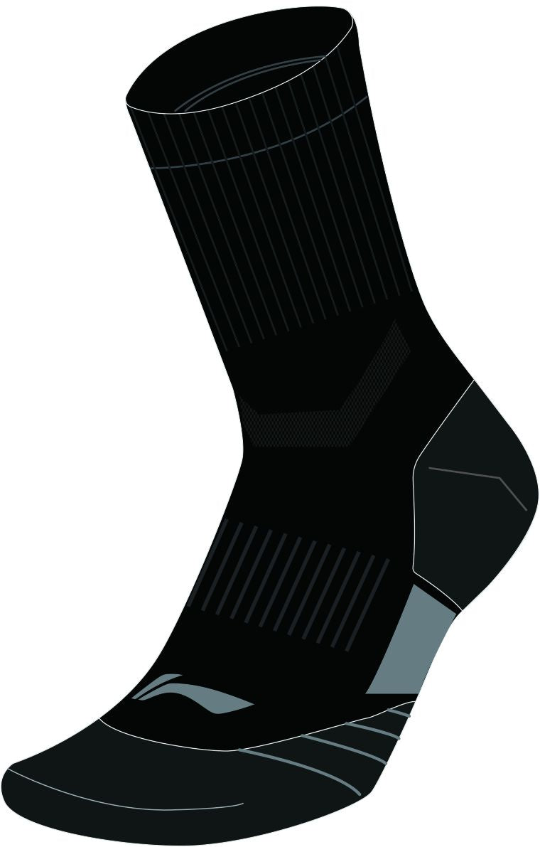 Unisex Sports Sock Quarter "Essential" black - AWST017-1
