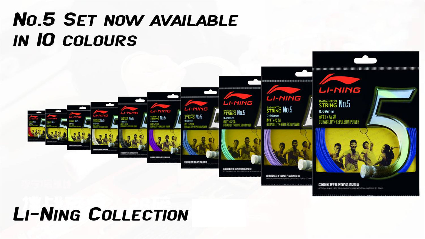 Badmintonstring No.5 - 10m-Set - different Colours - AXJJ006