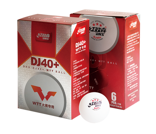 DHS Ball DJ40 WTT White (6 Pack)