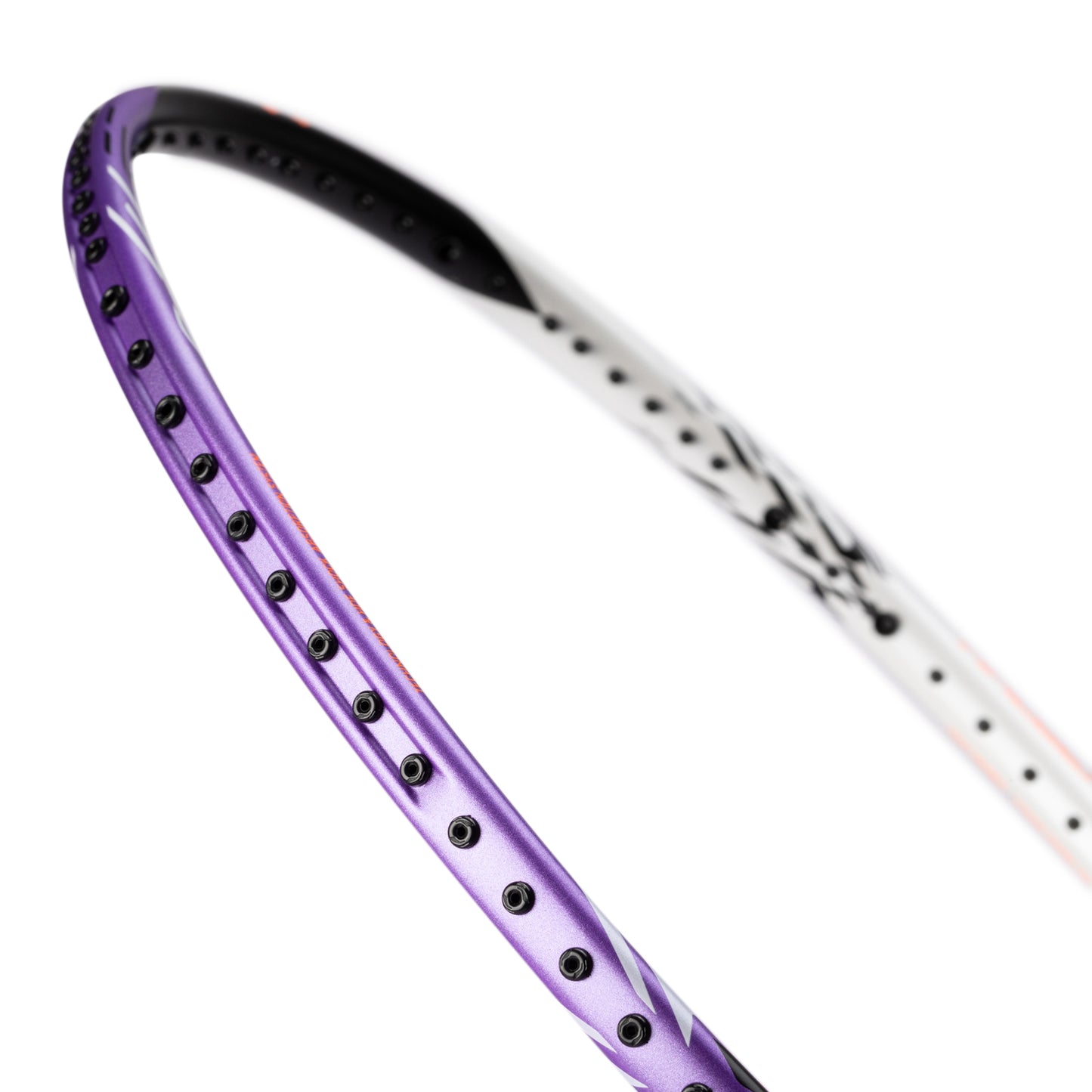 Badmintonschläger HalberTec 1000 (5U) schwarz/lila - bespannt - AYPV021-50