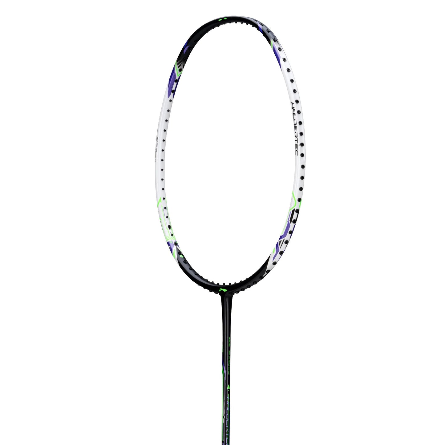 Badmintonschläger HalberTec Motor (3U) schwarz/weiß - unbespannt - AYPU073-3