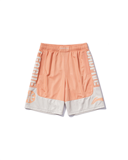 Unisex Basketball-Short "Anti-Warrior" Badfive BIG Orange-Grey - AAPT045-6