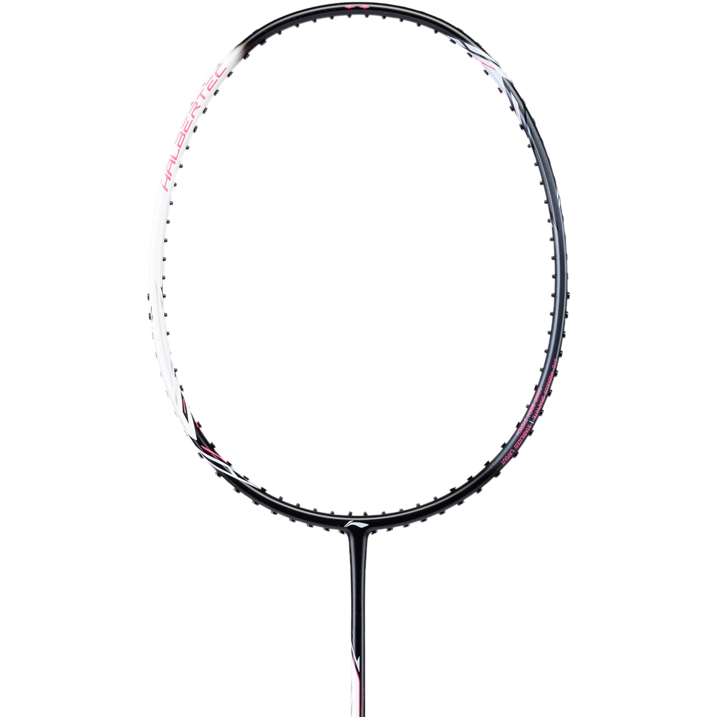 Badmintonracket HalberTec 2000 (4U) white/black - strung  - AYPT377-40