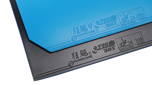 DHS Hurricane 9 2,15mm Mittel 38 Belag Blau  - DXDS019-6