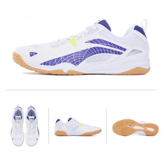 Unisex Tischtennisschuh Hawk Eye 2.0 - weiß/blau - APTT005-1