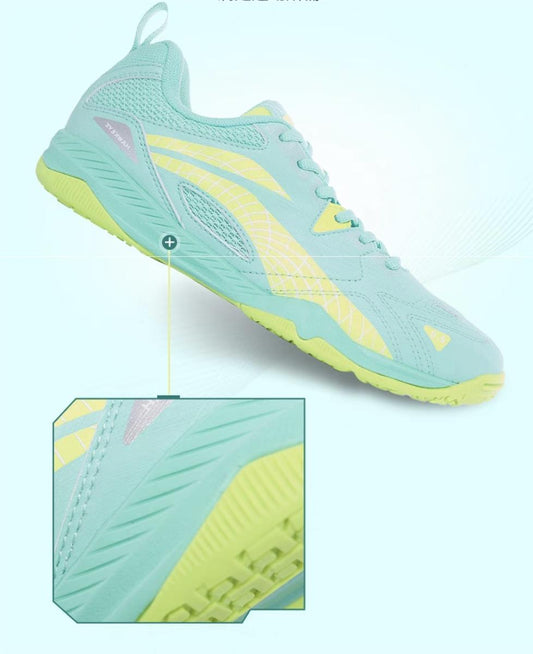 Unisex Table Tennis Competition/Training shoe Hawk Eye 2.0 - green - APTT005-4