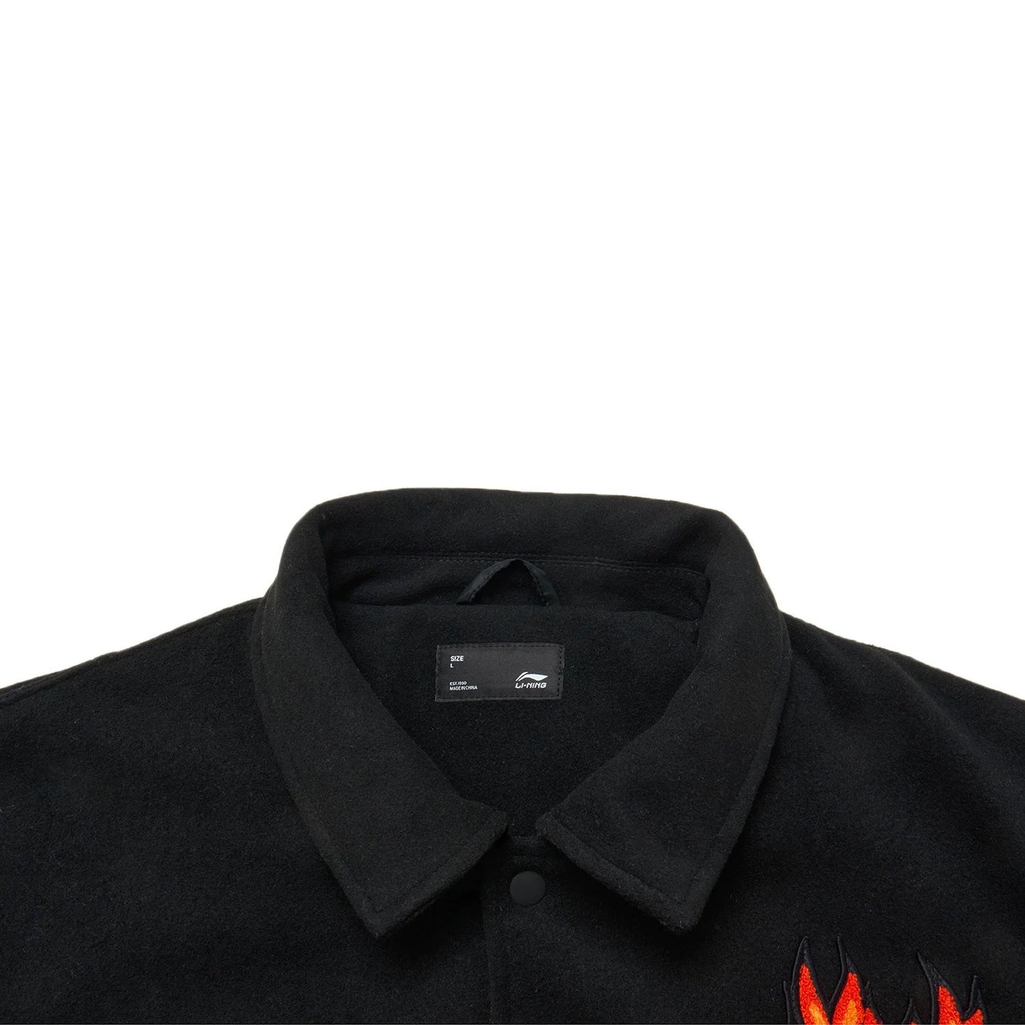 Unisex Skateboard Casual Windbreaker "LN FIRE'' black - AFDT697-2