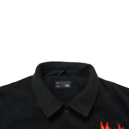 Unisex Skateboard Casual Windbreaker "LN FIRE'' black - AFDT697-2