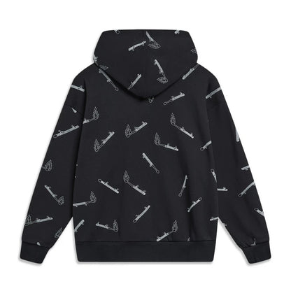 Unisex Skateboard Casual Hoody "Boards" black - AWDT955-1