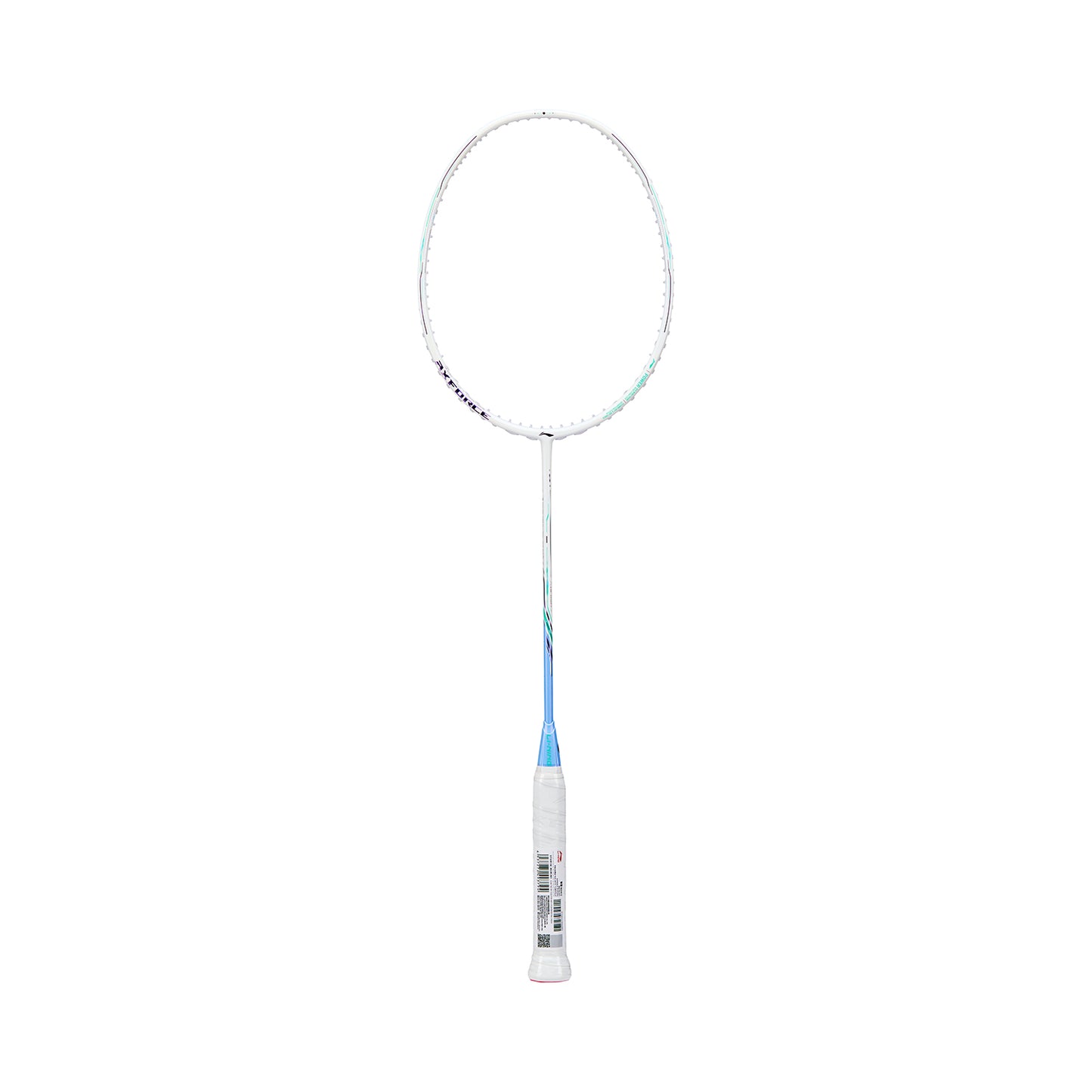 Badmintonracket AXFORCE 80 (5U) white unstrung - AYPV035-5