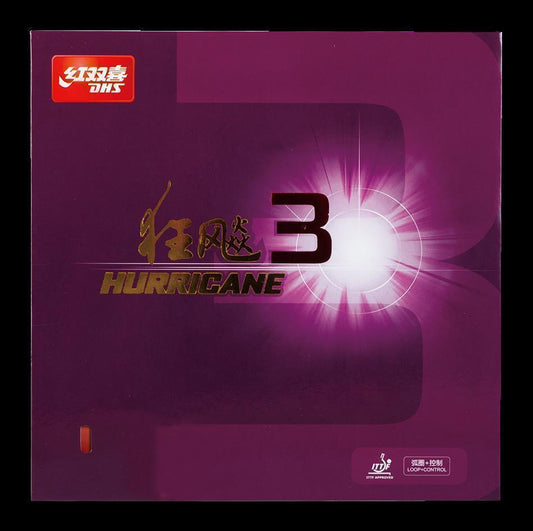 DHS Hurricane 3 Hard 41 Belag schwarz 2,15mm - DXDC028-5