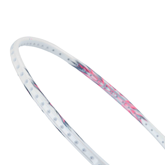 Badmintonschläger AXFORCE BIGBANG (5U) weiß/pink - unbespannt - AYPU051-5