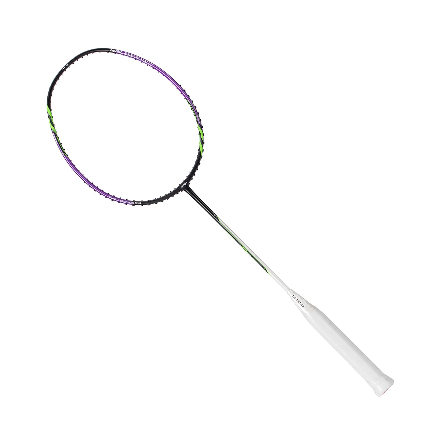 Badmintonschläger HalberTec 1000 (5U) schwarz/lila - bespannt  - AYPV021-50