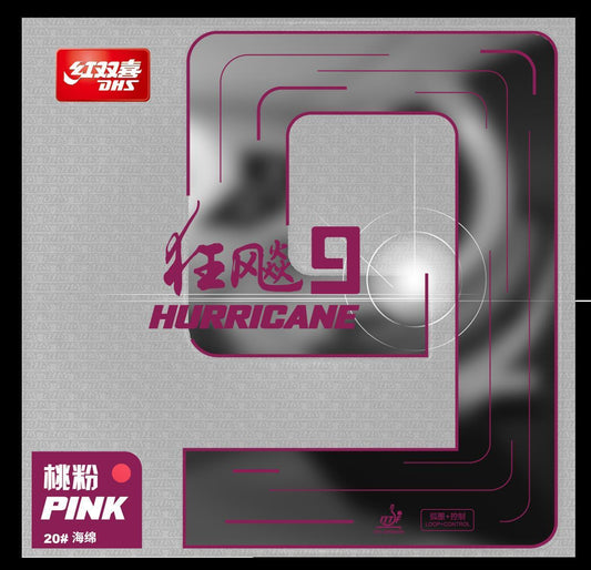 H9-P-DHS Hurricane 9 2,15mm Hard 38 Rubber Pink DXDS015-4