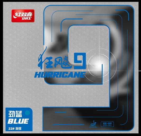 H9-B-DHS Hurricane 9 2,15mm Hard 38 Rubber blue DXDS019-6