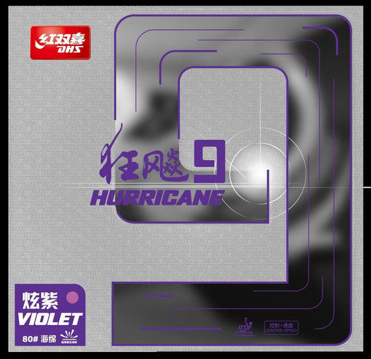 H9-V-DHS Hurricane 9 2,15mm Hard 37 Rubber Violet DXDS025-1