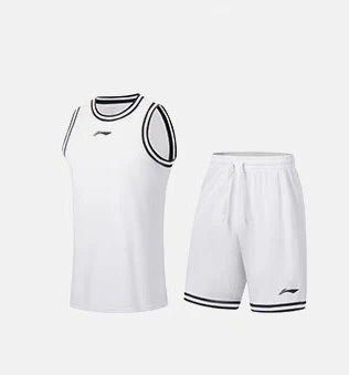 Unisex Basketball Wettkampf-Dress "TEAM" (Set aus Tank und Shorts) weiß - AATT001-4