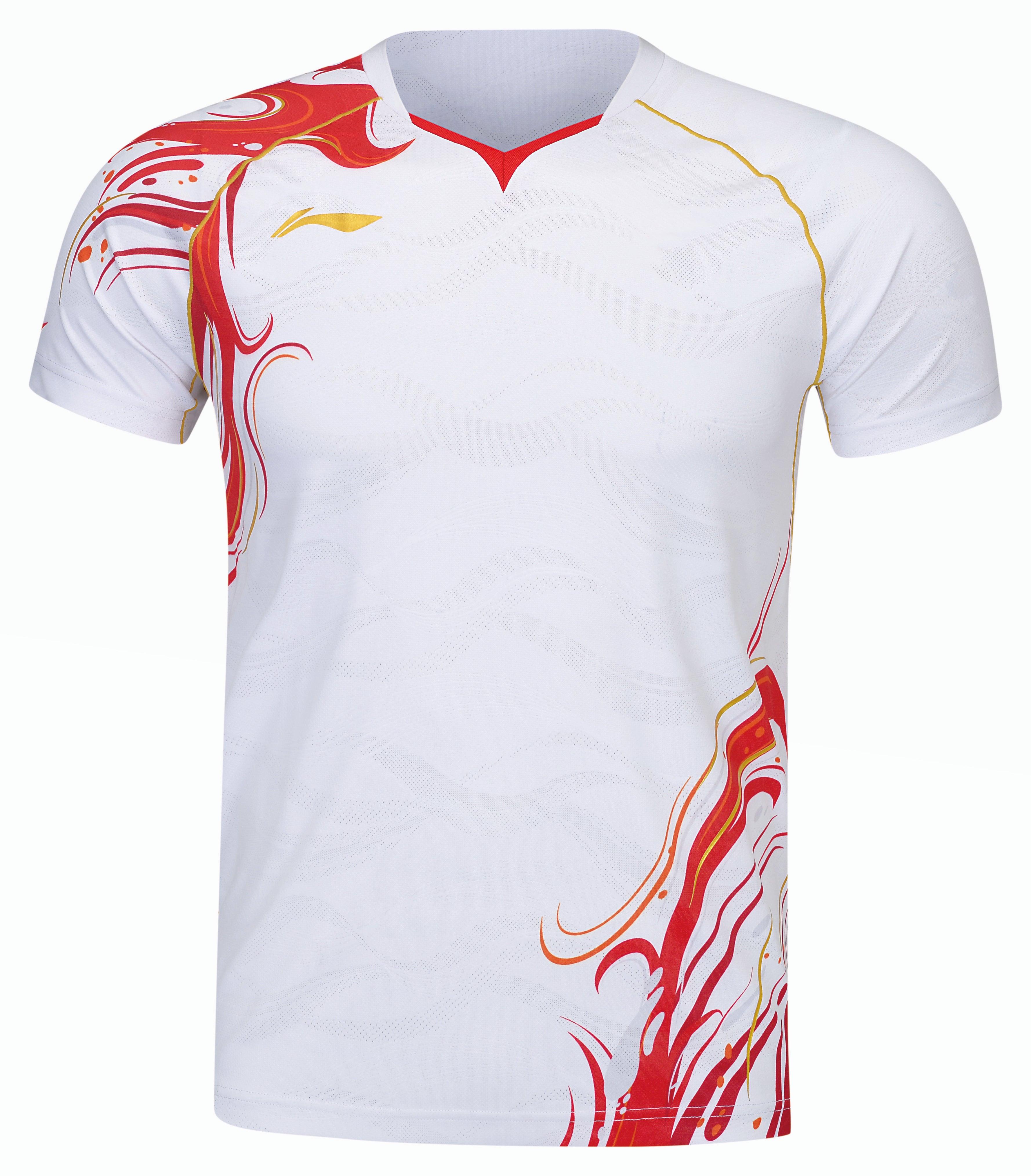 Herren Sportshirt "China Youth Team" Koi - weiß - AAYU229-2