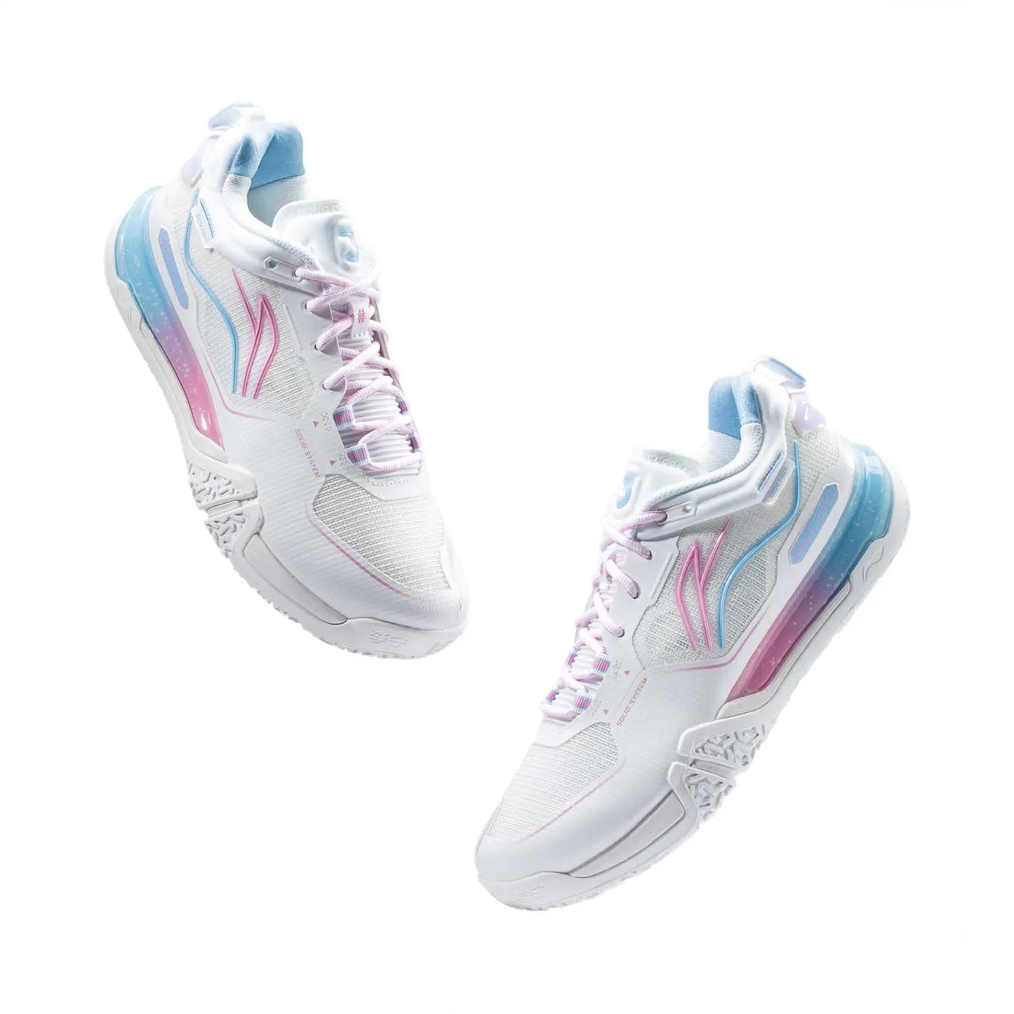 Unisex Badmintonschuh Saga 3 Pro - weiß - AYAV001-1