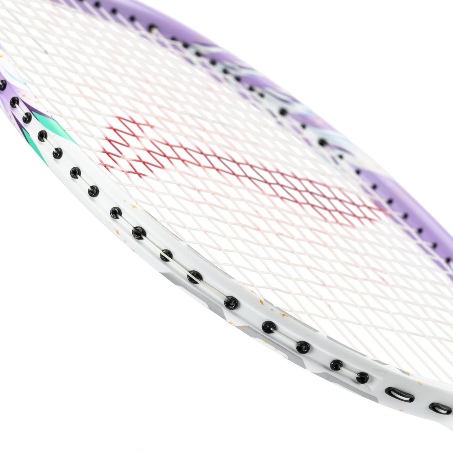 Badmintonschläger BladeX 600 (5U) White - Lilac unbespannt  - AYPV015-5