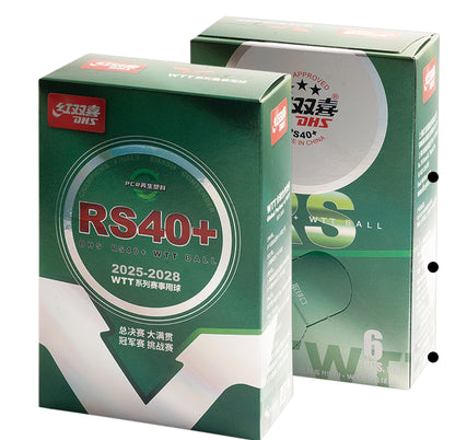 DHS Tischtennisball RS40+ WTT Weiß (6 Pack) DXAV002-2