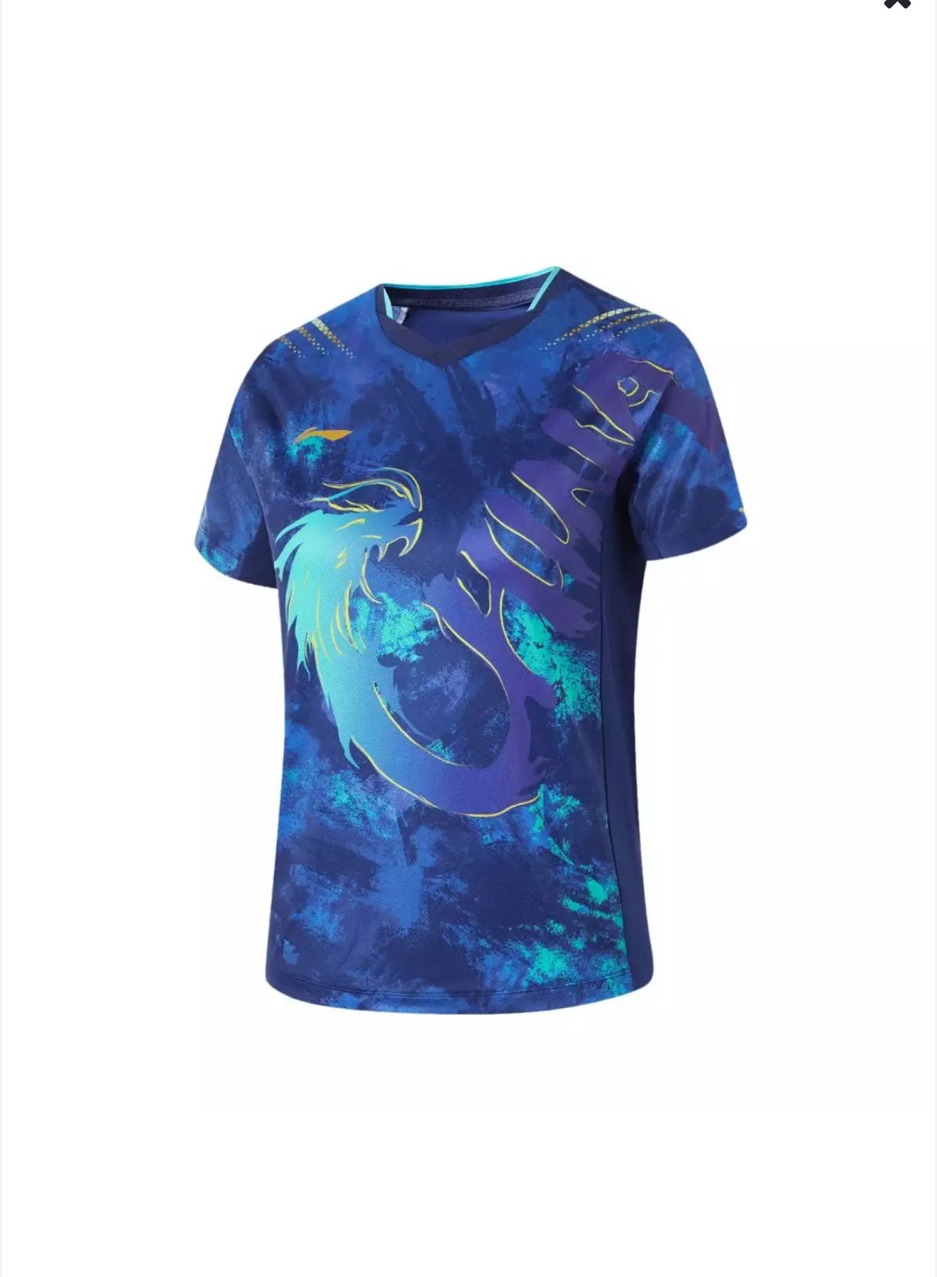 Tischtennis Kinder China Nationalteam Wettkampftrikot - dunkelblau - AAYU204-1