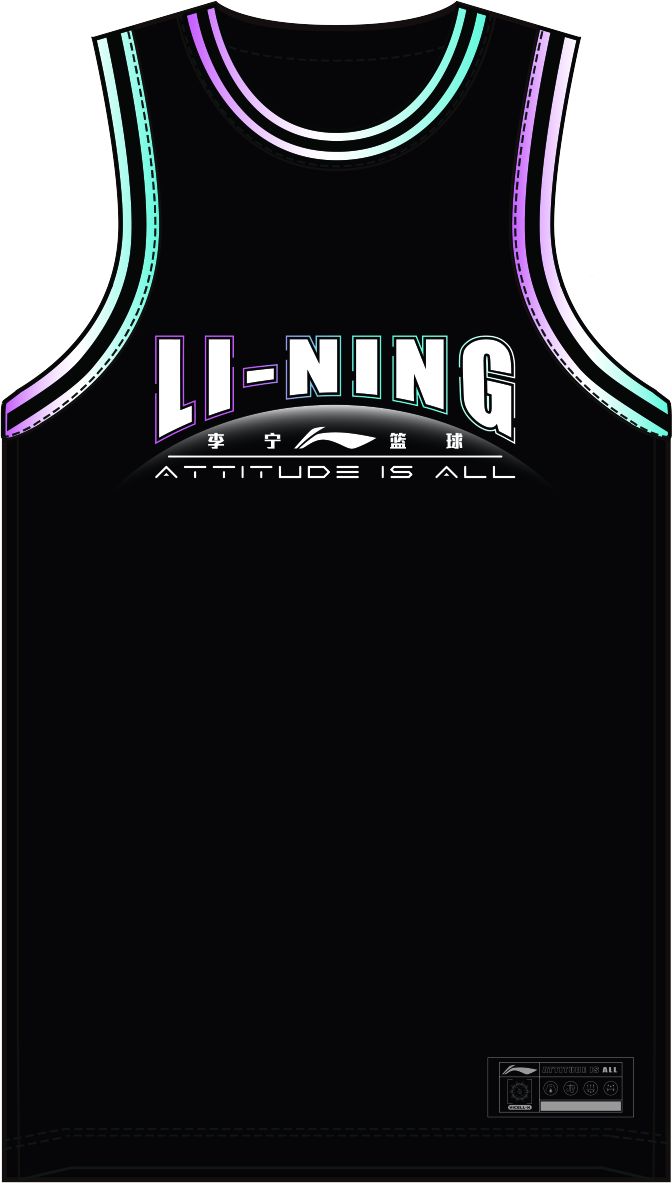 Unisex Basketball Competition-Dress TEAM (Set with Tank and Shorts) Black - AATT013-6