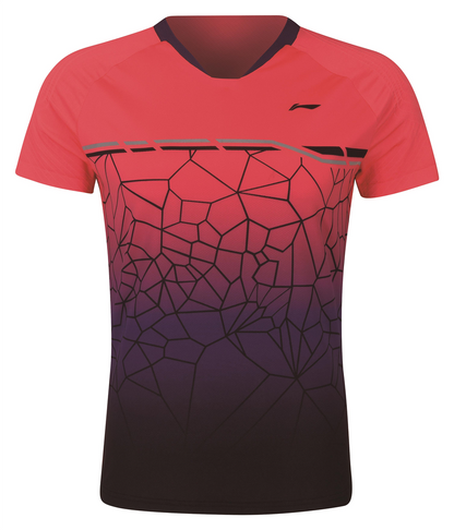 Herren Competition Shirt Web Rot - AAYQ079-3