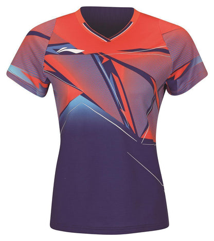 Damen Sportshirt "International Players" Blue-Orange - AAYS130-2
