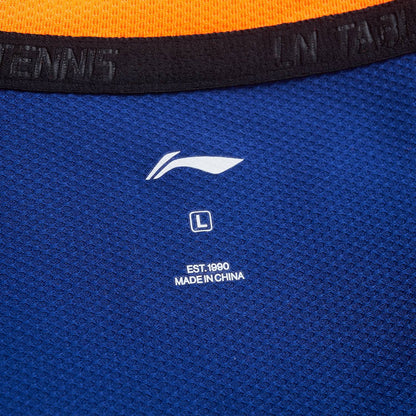 Tabletennis Men Team Competition-Shirt Topspin - blue-orange - AAYT031-4