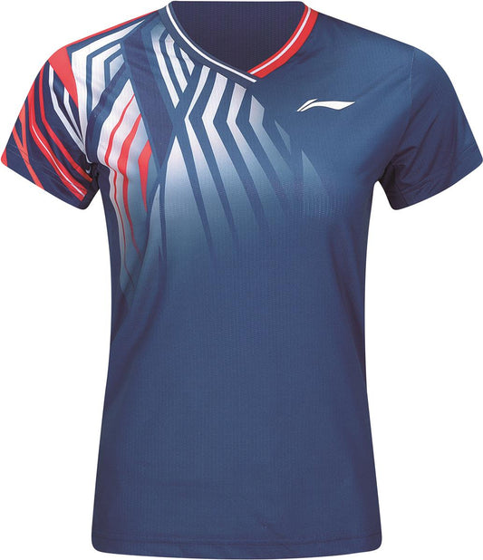 Damen Team Sportshirt "Jungle" blau - AAYT058-1
