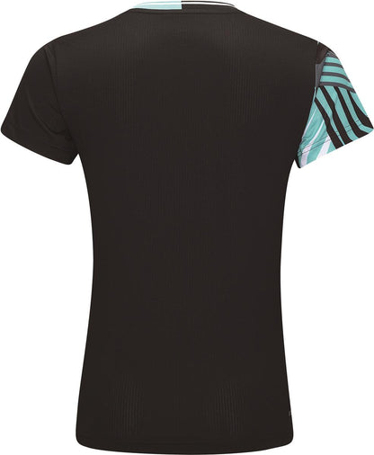 Damen Team Sportshirt "Jungle" schwarz - AAYT058-4