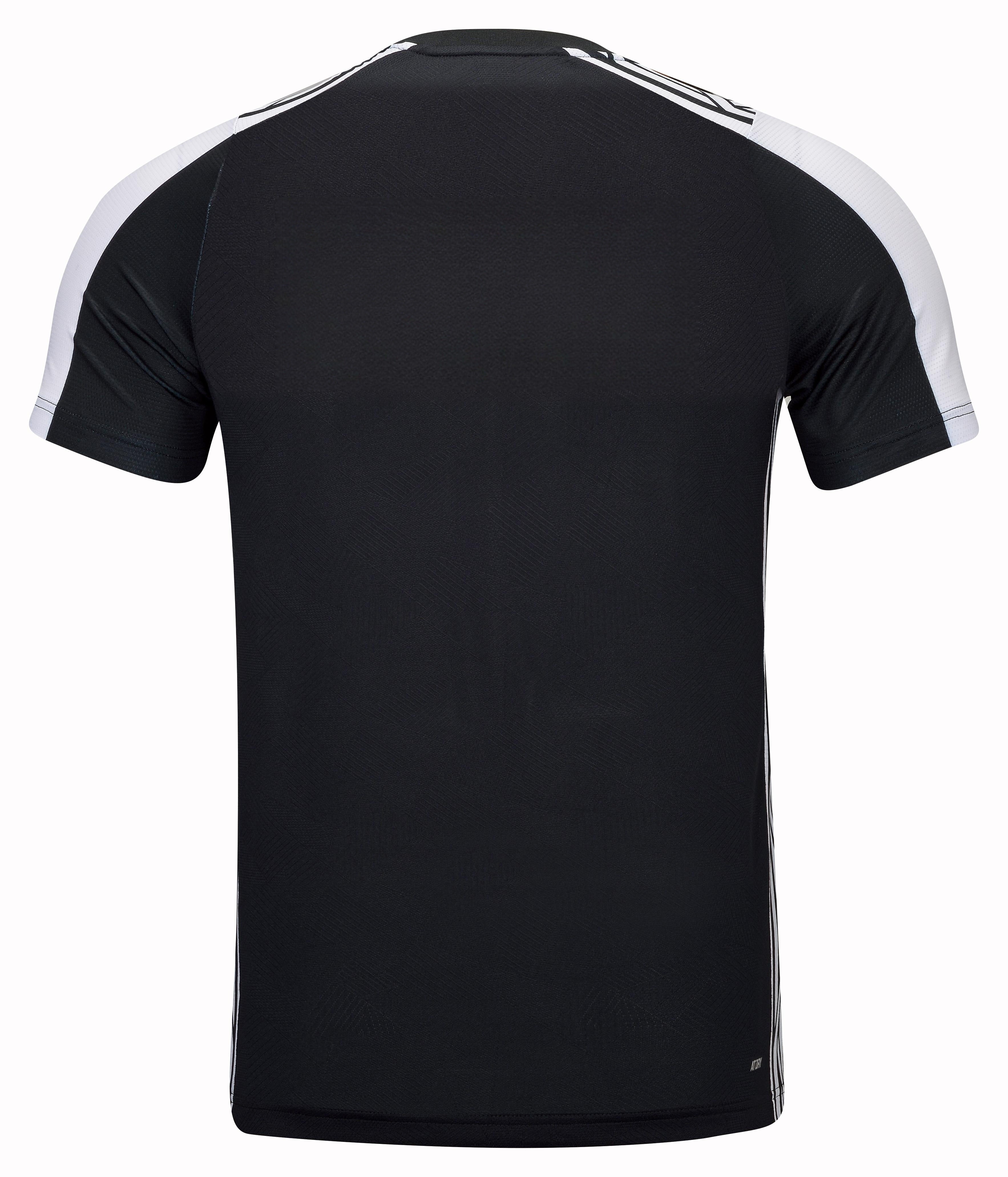 Herren Sportshirt "International Stars" schwarz/weiß - AAYT073-3