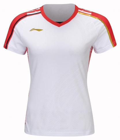 Damen Sportshirt "International Stars" weiß/rot - AAYT074-1