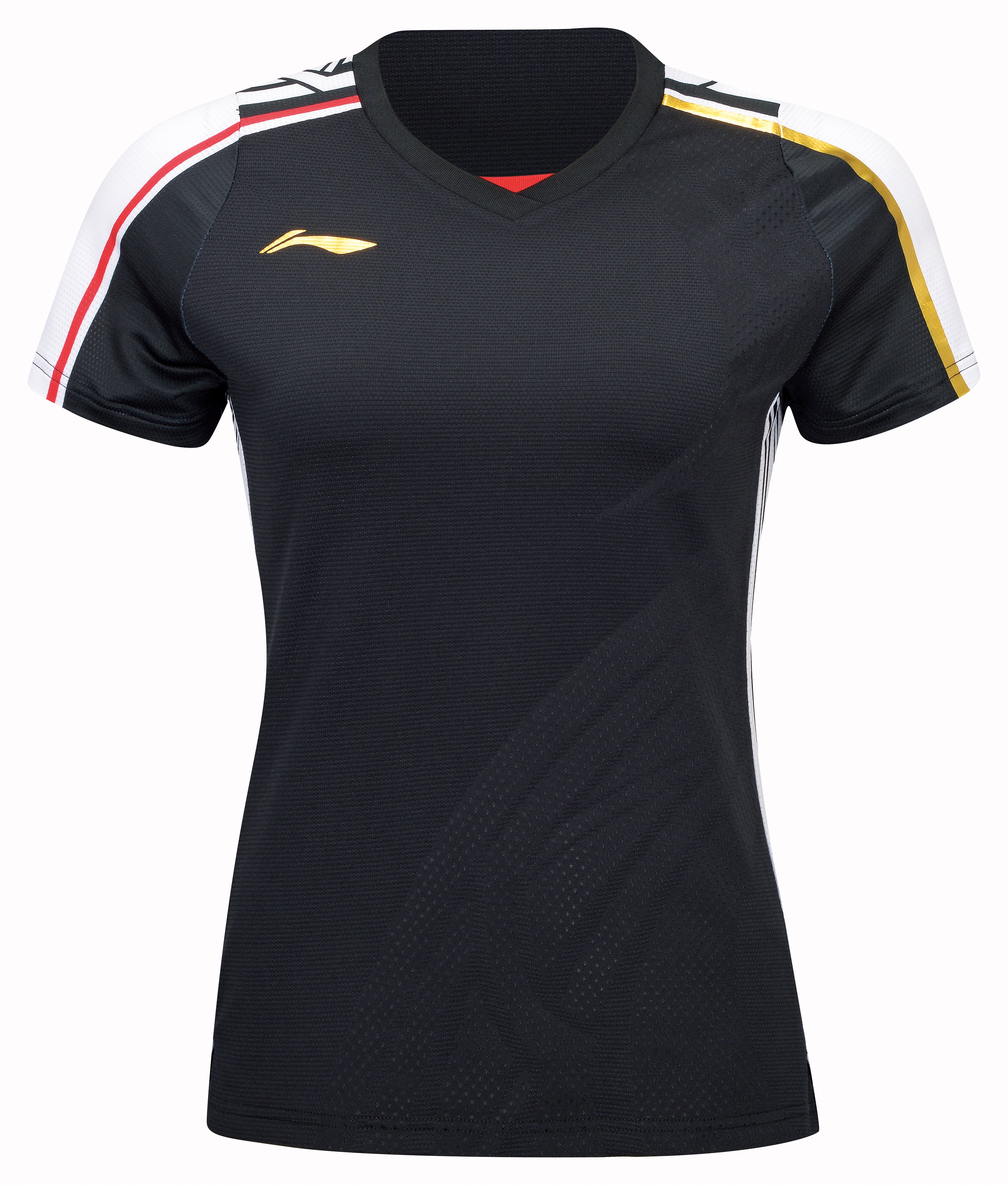 Damen Sportshirt "International Stars" schwarz/weiß- AAYT074-3