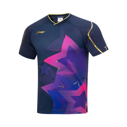 Tabletennis Men National-Team Competition-Shirt "Asian Games" - blue - AAYT099-1 S = XS EU