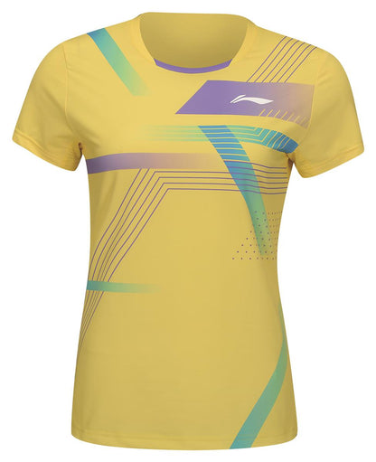 Damen Wettkampfshirt  "China Teams FAST" - gelb - AAYU138-4