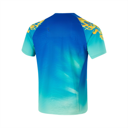 Unisex Nat. Team Wettkampftrikot "Classic Armour" - Kristall-Blau - AAYU199-3