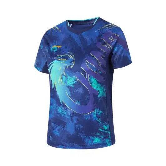 Tischtennis Kinder China Nationalteam Wettkampftrikot - dunkelblau - AAYU204-1