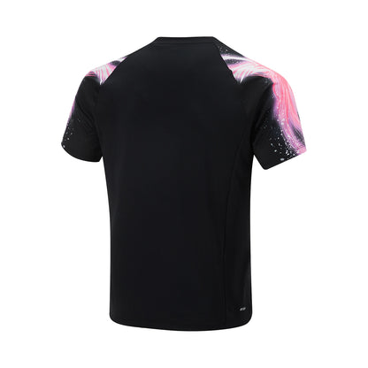 Tabletennis Unisex Star Flow Competetion T-shirt 2025 black  AAYV096-1