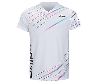 Kids Sport shirt "Stripes" white - AAYV090-2