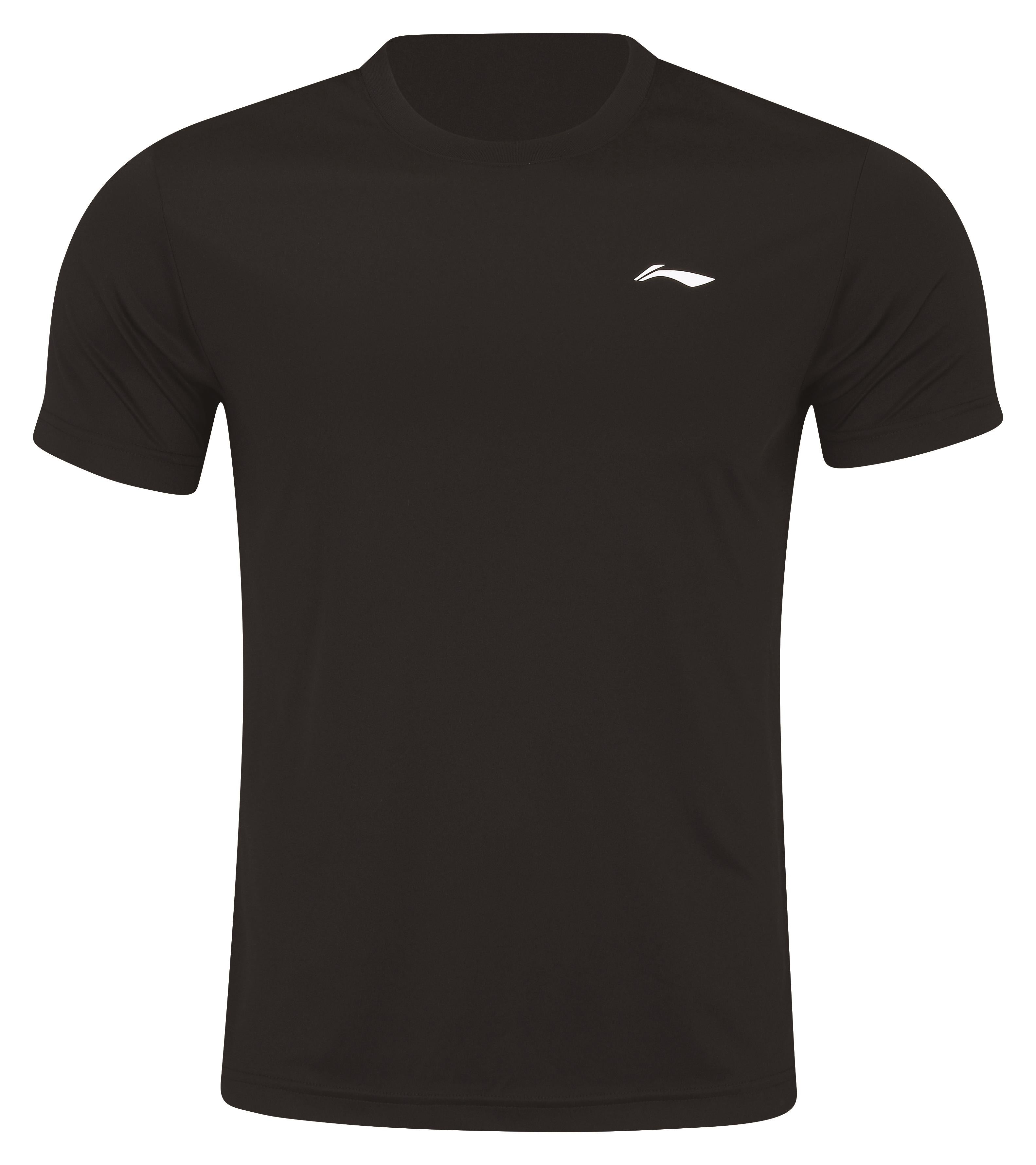 Herren Sport-Shirt Team-Line Schwarz - AHSR791-5