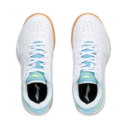 Professional Unisex Tischtennis Schuh "Champion" weiß/blau - APPS001-6