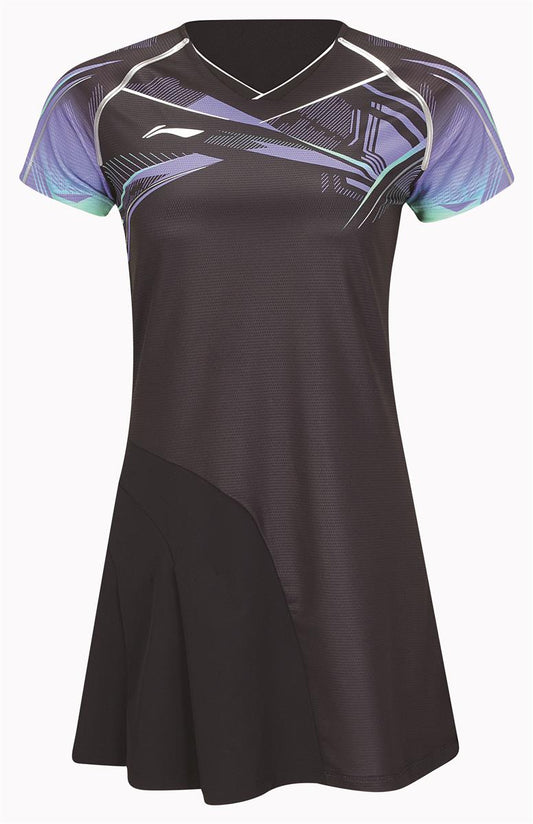 Damen Wettkampfkleid "International Players" Glacier - schwarz - ASKT096-2