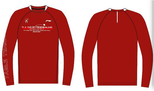 Unisex Long Sleeve "BUSAN" - red - ATLU195-2