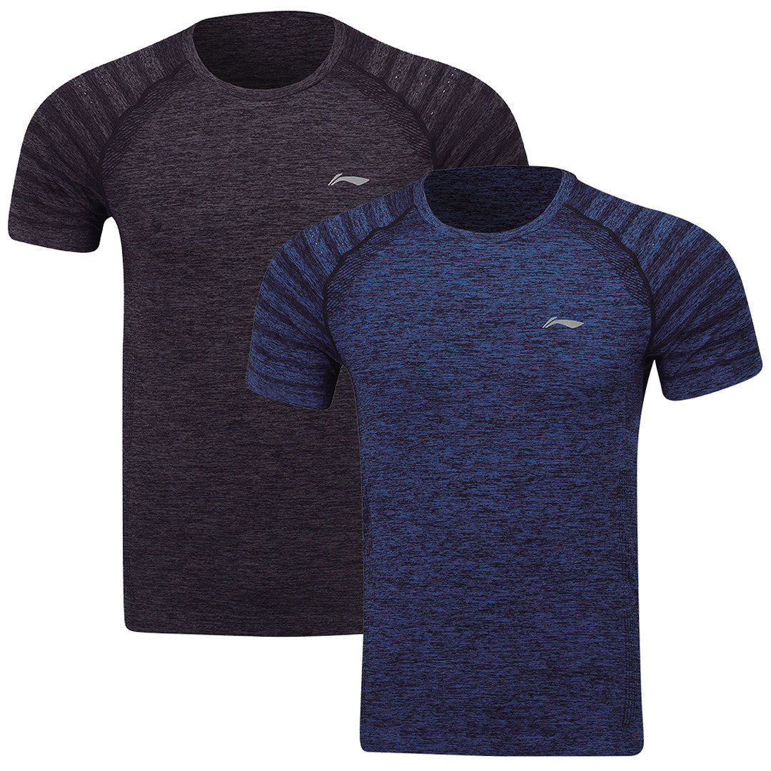 Unisex Sportshirt Seamless Double Pack dunkelblau - ATSP145-3