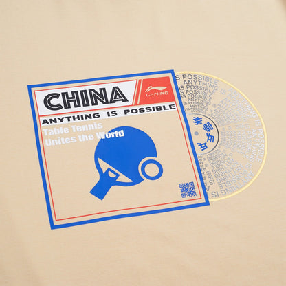Men Table-Tennis Shirt "Vinyl" beige - ATST027-2